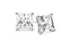 Diamond Pave Square Pendant